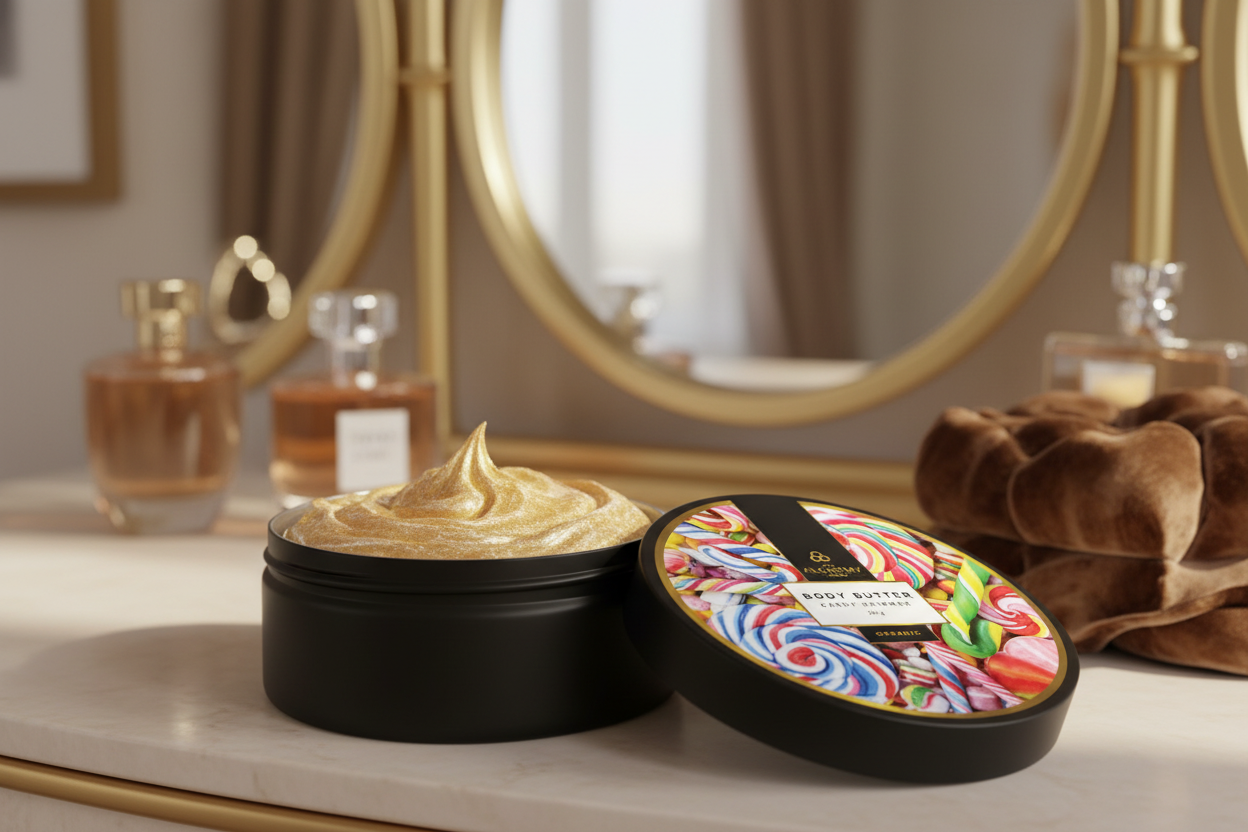 Organic Whipped Candy Shimmer Body Butter